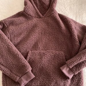 NWT Maroon fleece hoodie